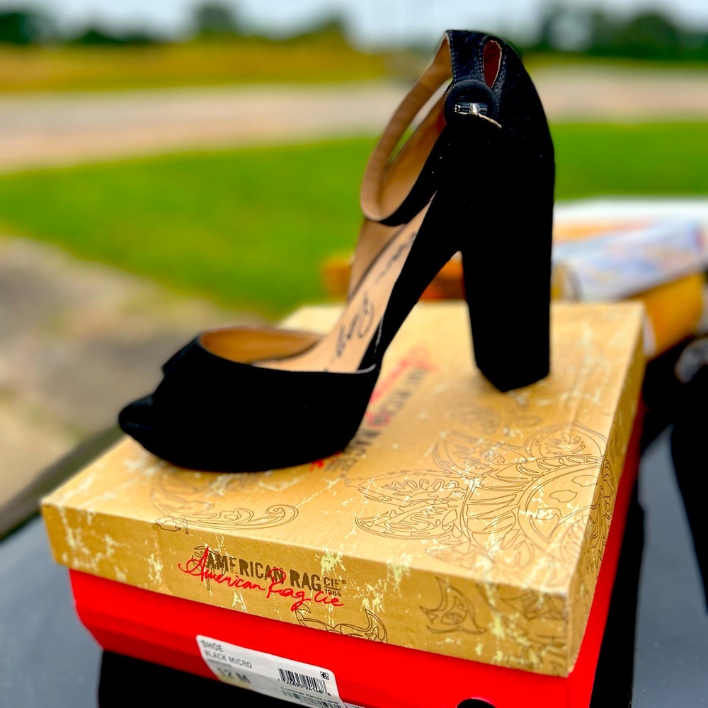 American Rag Black Block Heel